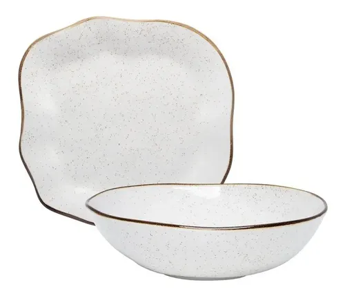 Kit P Servir Travessa E Saladeira Maresia Oxford Baixelas
