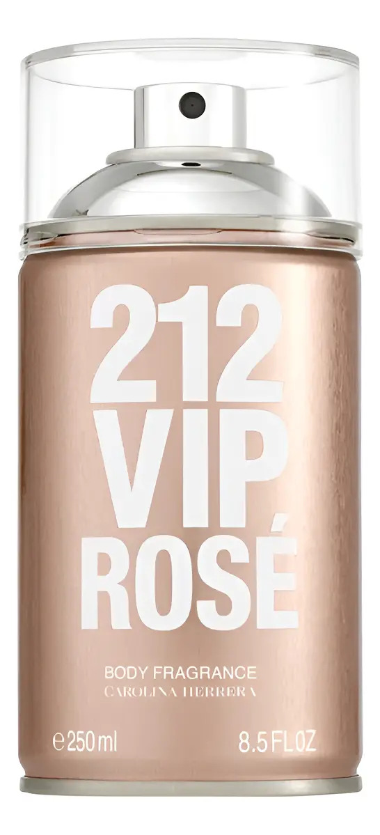 Body Spray Carolina Herrera 212 Vip Rosé Feminino 250ml – Body Splash de longa fixação