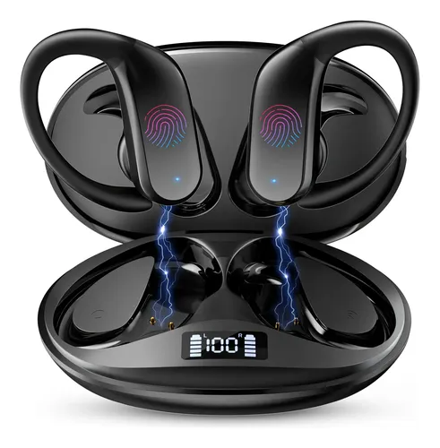 Fone De Ouvido Esportivo Sem Fio Bluetooth Par Todos Celular