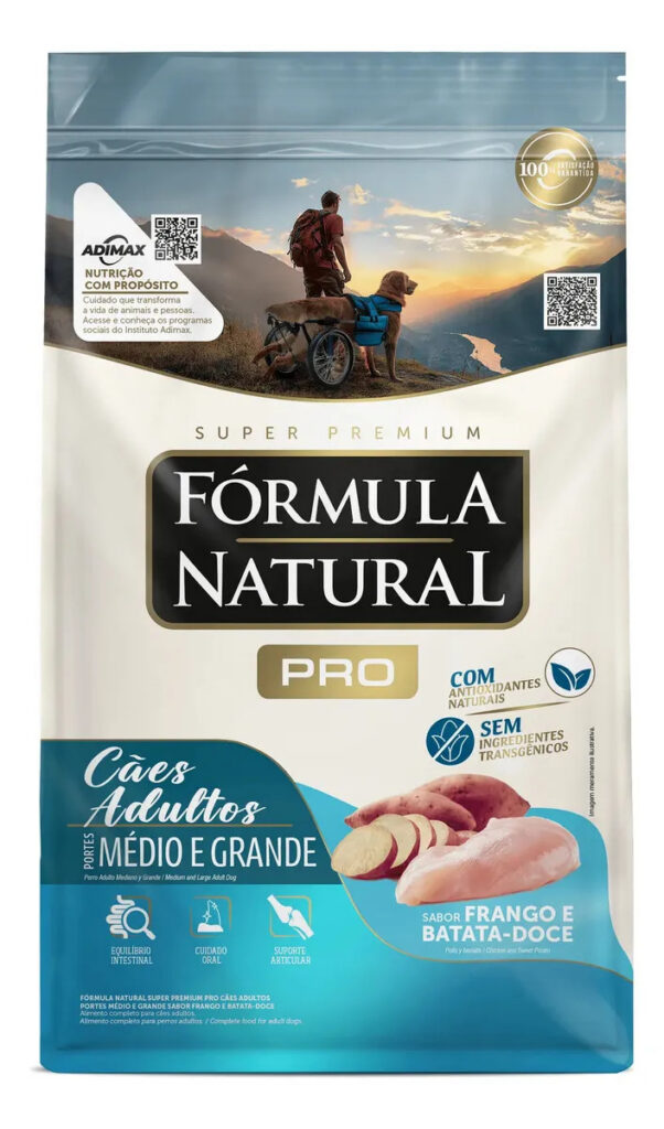 Ração Seca Formula Natural Pro Cães Adultos Médio e Grande 15kg Frango
