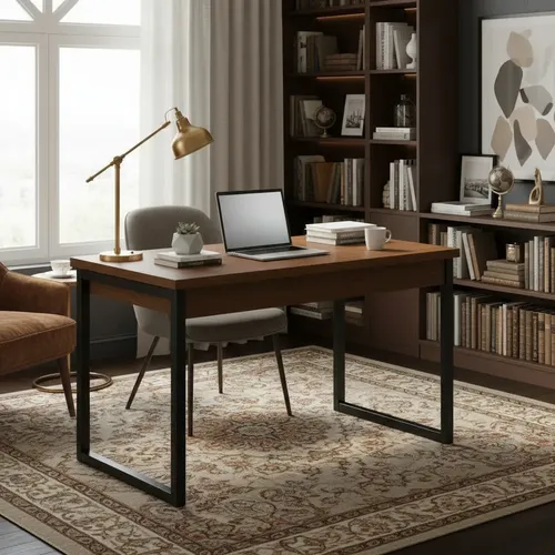 Mesa Home Office Escrivaninha Industrial Quarto Notebook
