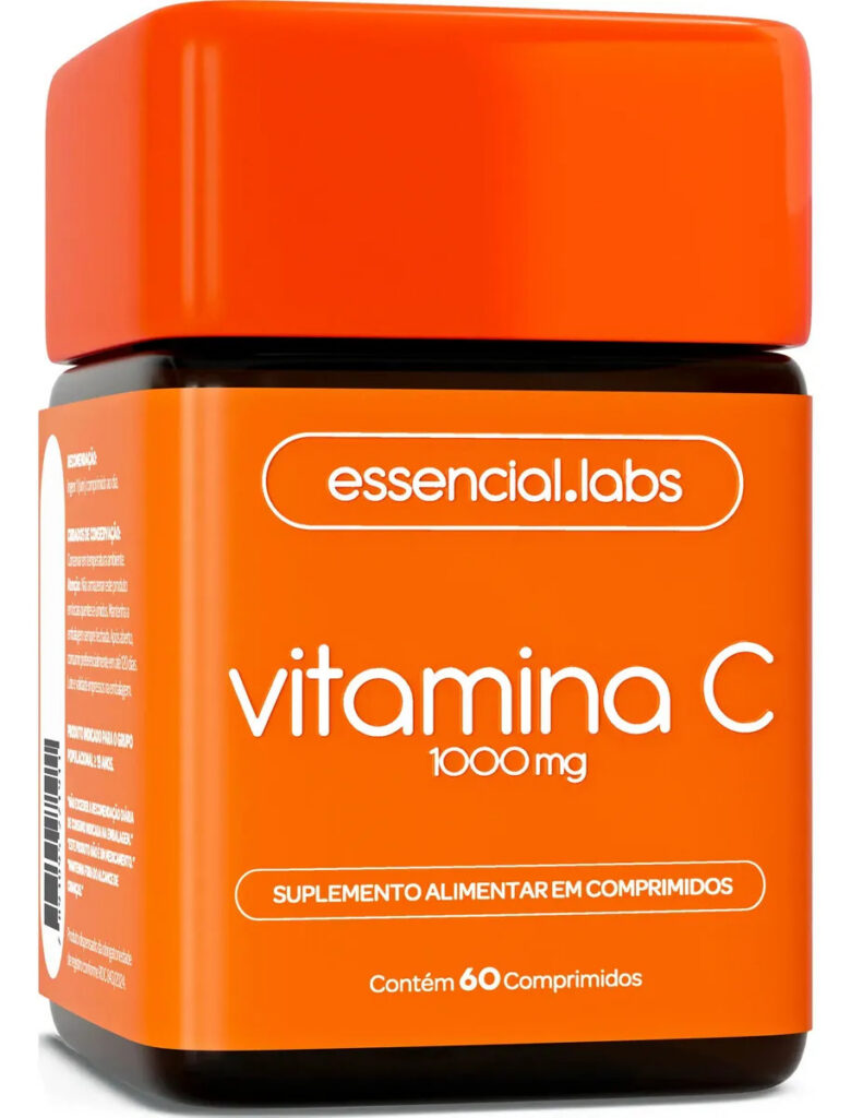 VITAMINA C 1000mg – Fórmula Concentrada e 100% PURA – 60 Doses