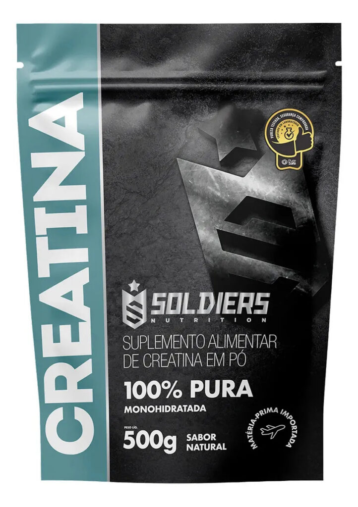 Creatina 500g Suplemento Monohidratada em pó 100% Pura – Soldiers Nutrition