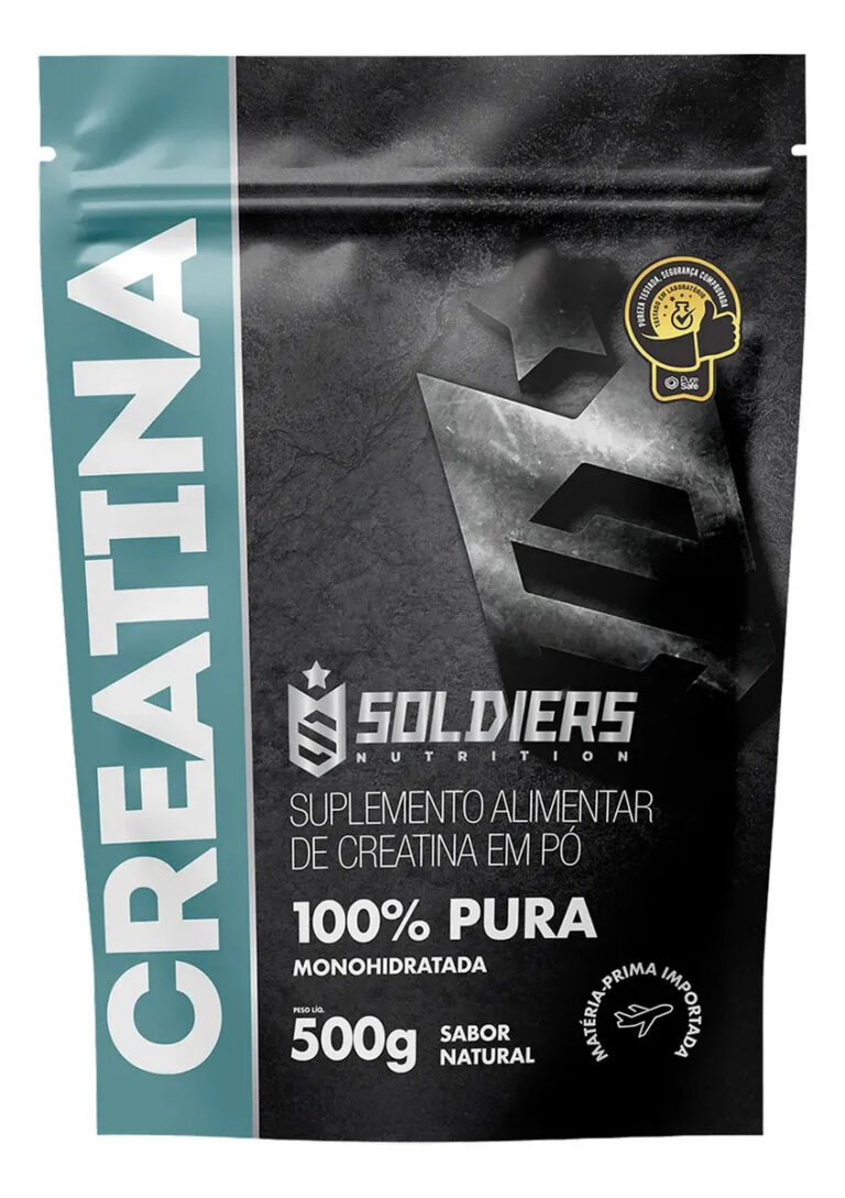 Creatina 500g Suplemento Monohidratada em pó 100% Pura – Soldiers Nutrition