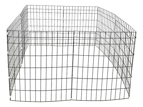 Cercadinho Móvel Pet Cachorro Gato 8 Telas Área 100x100cm