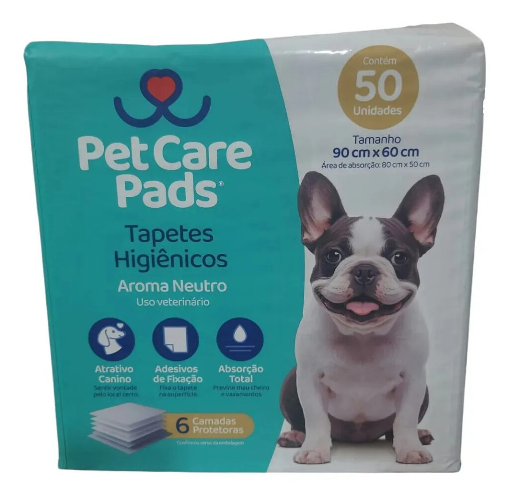 Tapete Higiênico Pet Care Pads Neutro 90×60 Com 50u Unidades Neutro