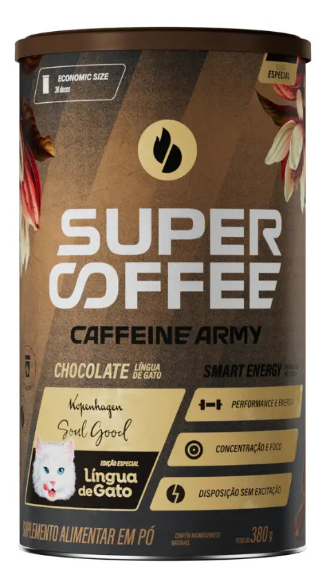 SuperCoffee Lingua de Gato – Economic Size (380g) – Caffeine Army