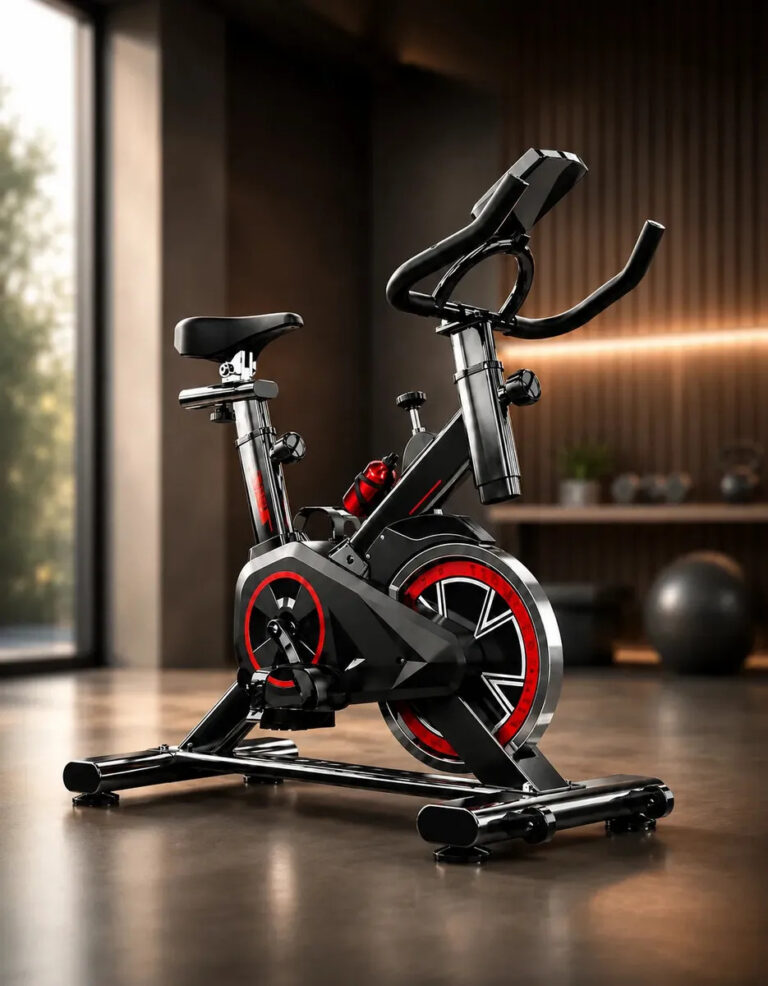 Bicicleta Ergométrica Bike Spinning Fitness Hardline Treino em Casa Academia Exercícios Cardio e Emagrecimento Design Confortável e Ajustável Vertical Silenciosa