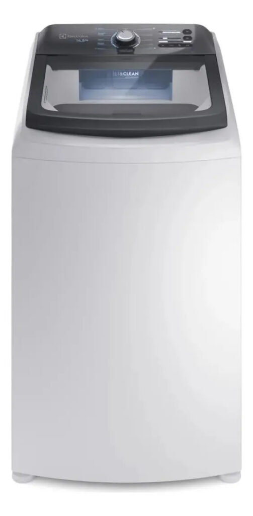Máquina de Lavar Electrolux 14,5kg Efficient Branca com Cesto inox e Jet&Clean LEE15
