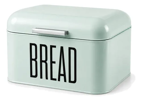 Porta Pão Em Lata Metal Com Tampa Silky Bread