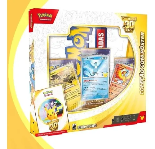 Celebracao 30 Anos Pokemon – Box Com Poster