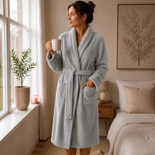 Roupão Premium Microfibra Antialérgico Inverno Frio