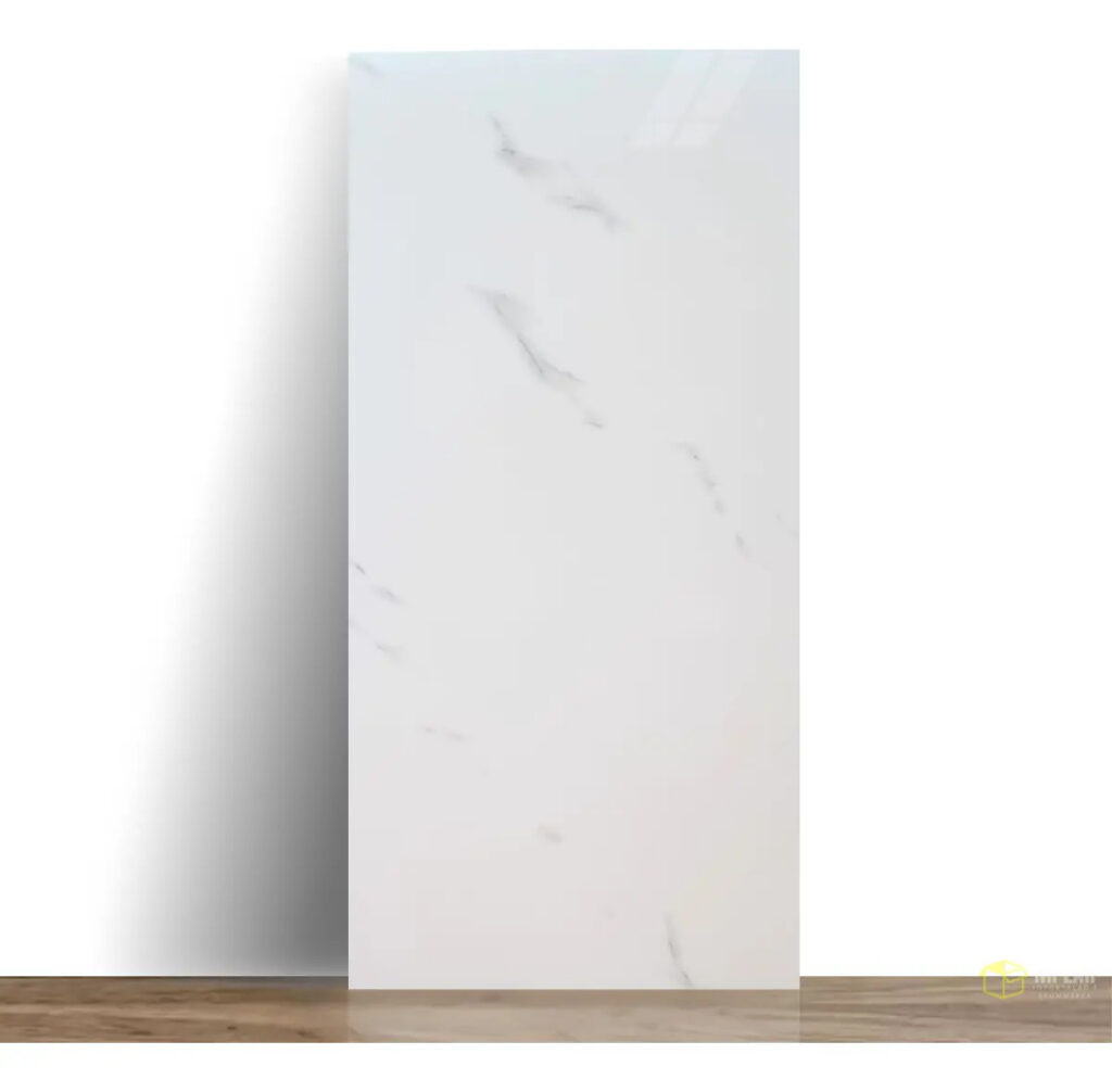 Kit 10 Placas Adesivas Mármore Parede 3d Porcelanato Lavável Cor Branco
