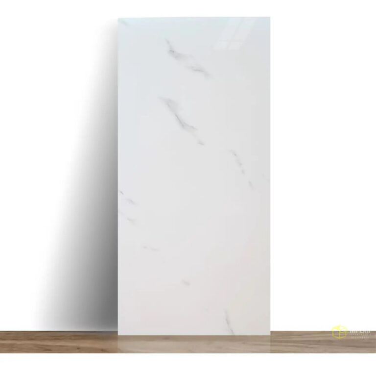 Kit 10 Placas Adesivas Mármore Parede 3d Porcelanato Lavável Cor Branco