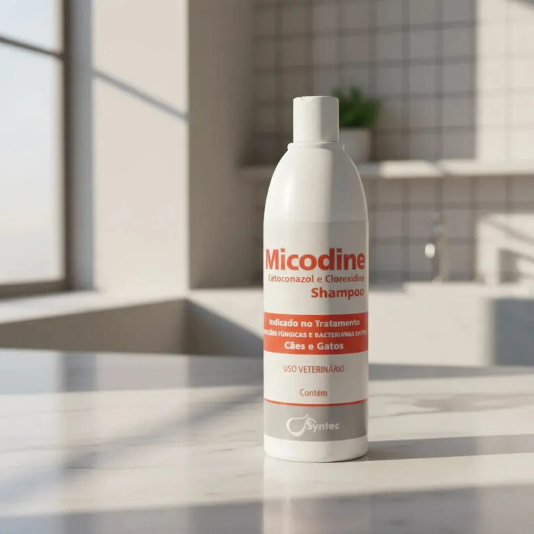 Shampoo Micodine 500ml Antifúngico P/ Cães E Gatos -syntec Fragrância Neutro