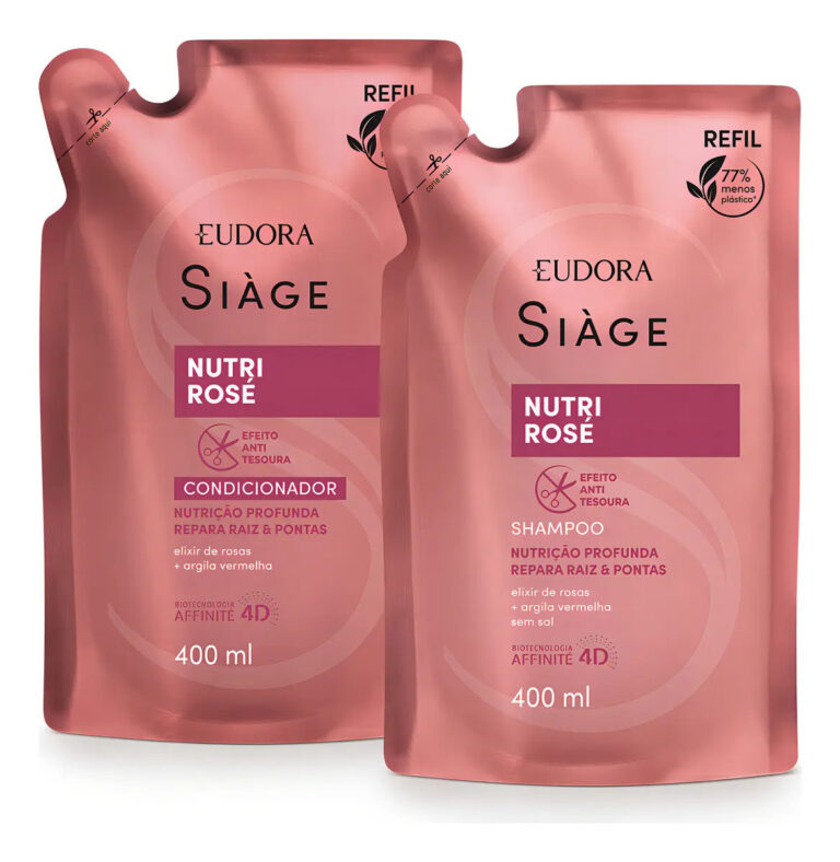 Kit Refil Siàge Nutri Rosé: Shampoo + Condicionador