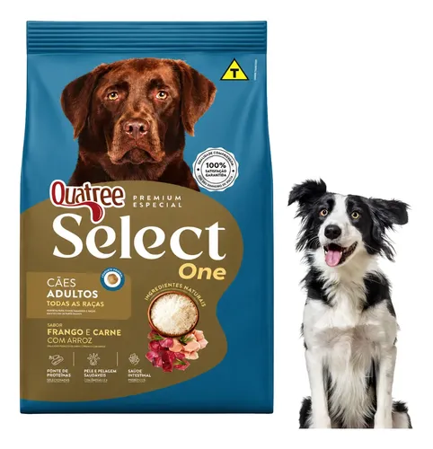 Ração Quatree Select One Todas Raças Frango E Carne 15kg