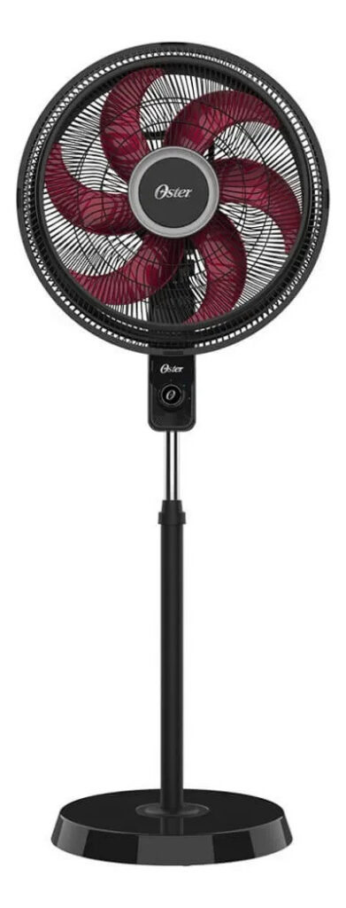 Ventilador de Coluna Oster Power Fresh 40cm 220V OVTR881 Preto/Vermelho