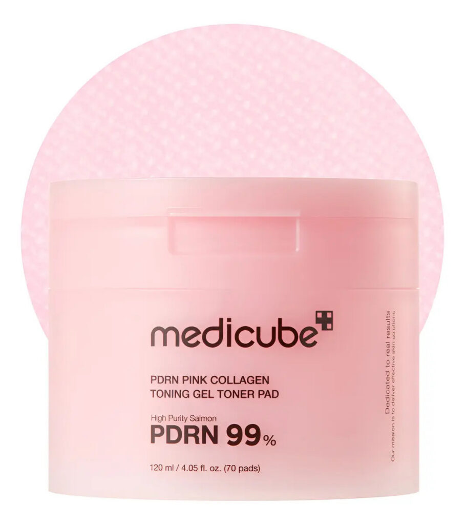 Medicube Pdrn Pink Collagen Gel Toner Pad | 120ml (70 Pads) Todo Tipo De Pele Dia/noite