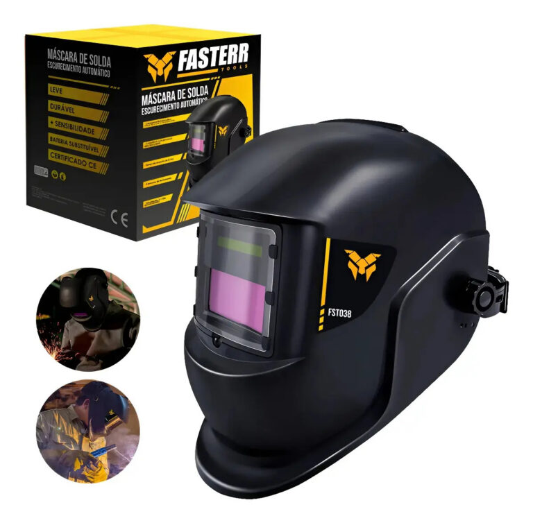 Máscara De Solda Automática Escurecimento Fasterr Fst038 Cor DIN11