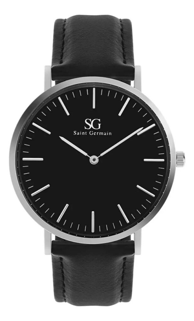 Relógio Masculino Saint Germain Murray Caixa Prateada de 40mm