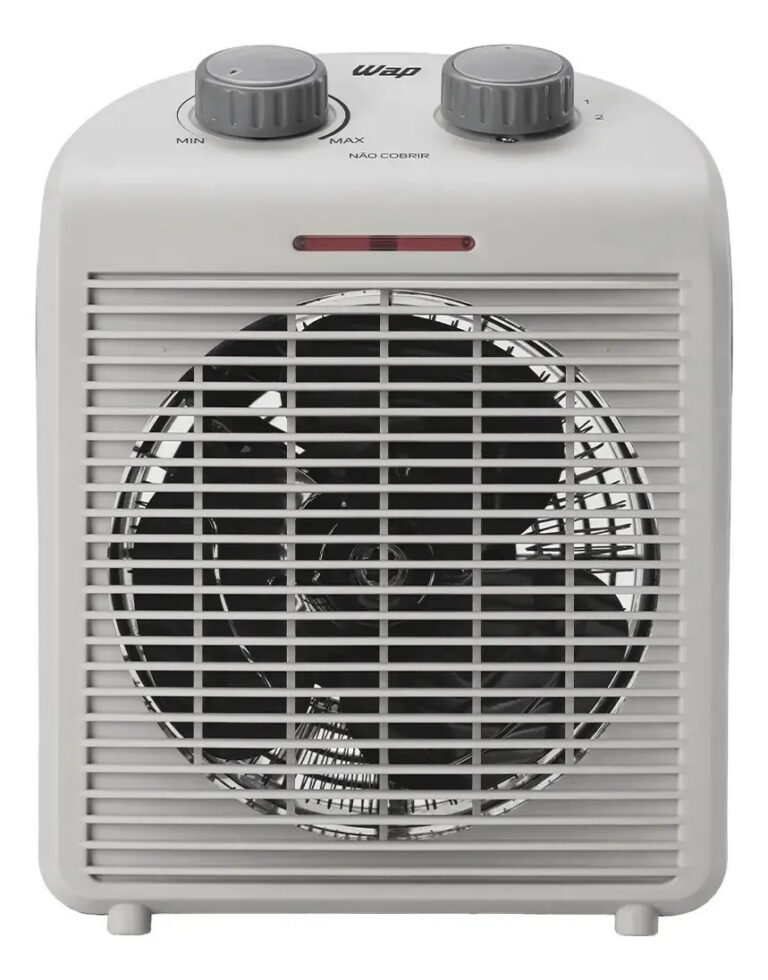 WAP Air Heat FW009371 Aquecedor Elétrico Portátil 3 em 1 220V Potência 2000W Triplo Sistema Segurança