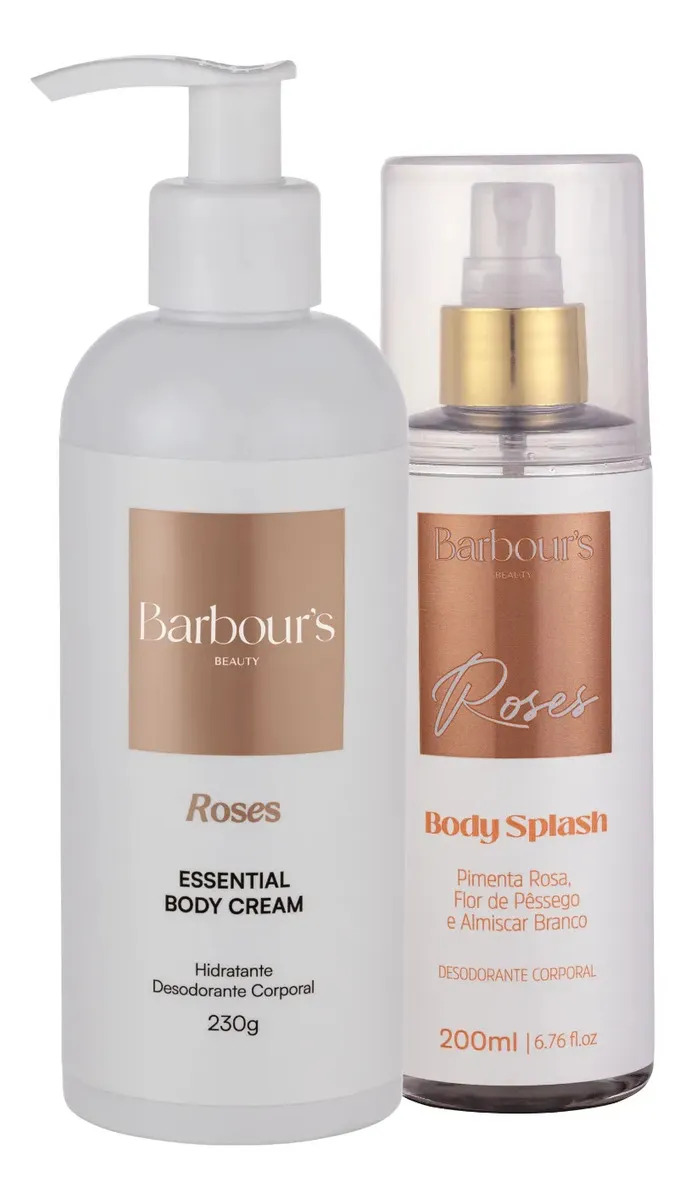 Kit Body Splash E Hidratante Roses Barbour’s