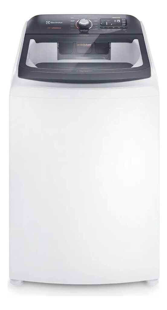 Máquina de Lavar 15kg Electrolux Premium Care com Cesto Inox, Jet&Clean e Time Control LEC15