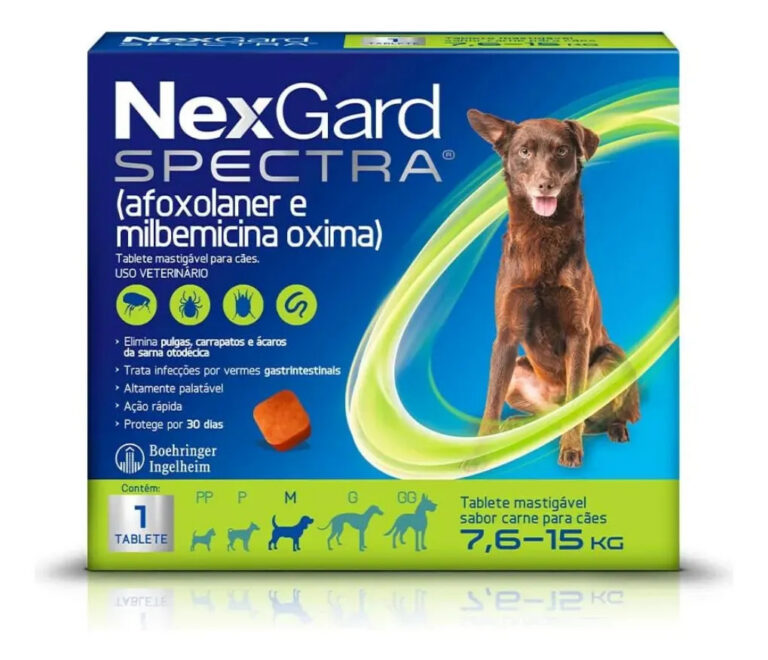 Nexgard Spectra P/ Cães De 7,6kg a 15kg C/1 Tablete