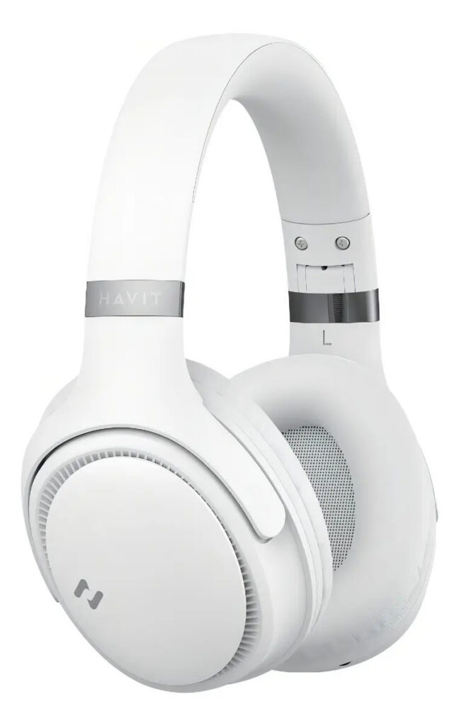 Heaphone Havit H630bt Bluetooth 5.3 On-ear 3d 55h Cor Bege