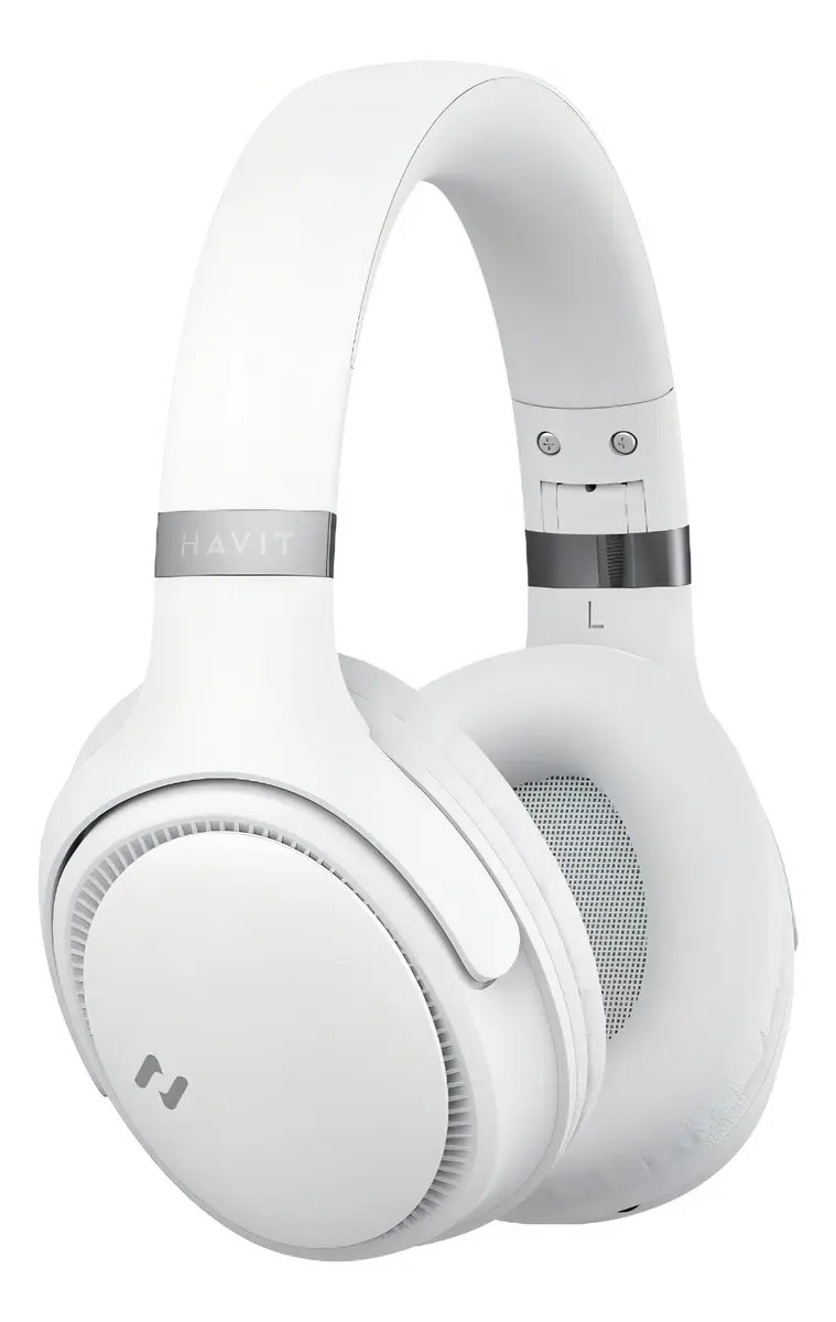 Heaphone Havit H630bt Bluetooth 5.3 On-ear 3d 55h Cor Bege