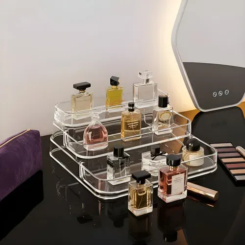 Expositor De Perfumes E Cosméticos 3 Andares Transparente