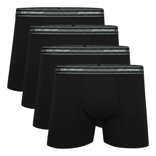 Kit 4 Cueca Lupo Boxer Masculina Algodão Cotton Box Original