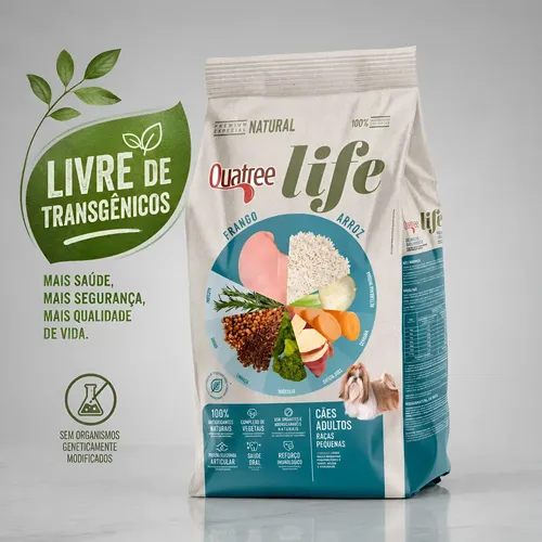 Ração Quatree Life Premium Especial Cães Raças Pequenas 3kg