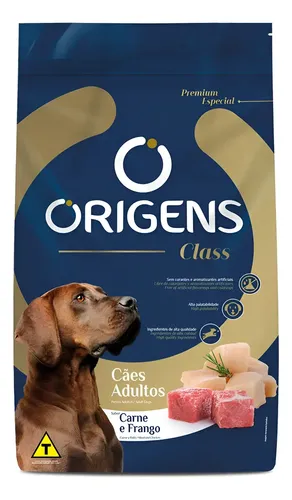 Origens Class Ração Cão Méd/gran Carne E Frango 10kg