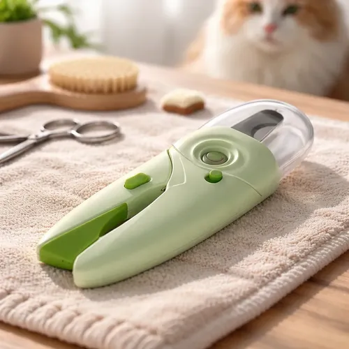 Cortador Unha Pet Led Cão Gatos Alicate Seguro Aparador Lixa