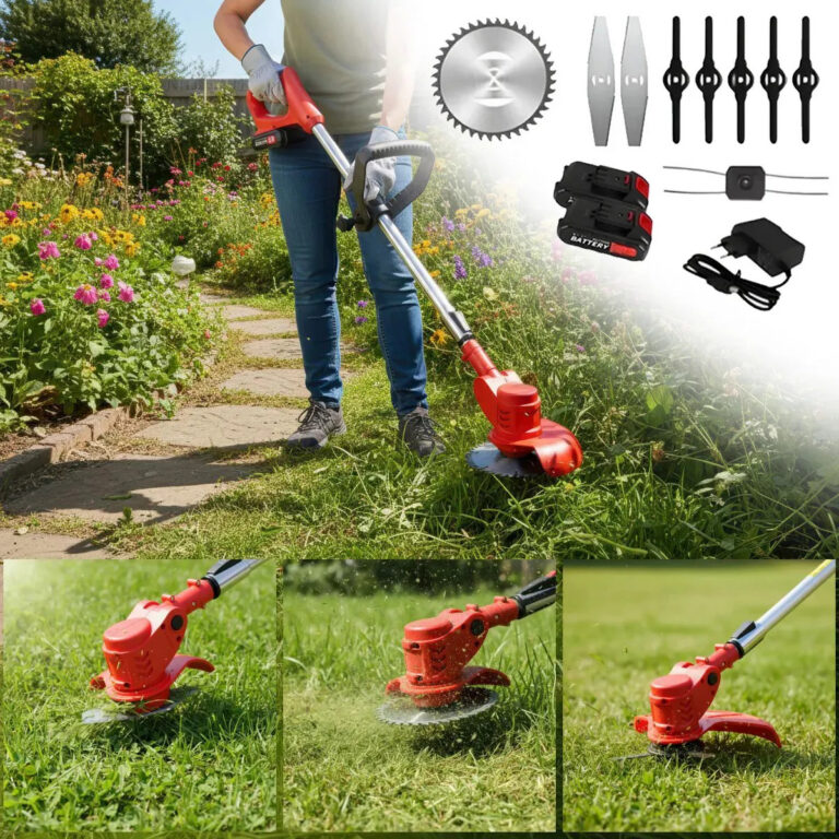 Roçadeira Sem Fio KNakasaki 48V 1580W Aparador de Grama Bateria