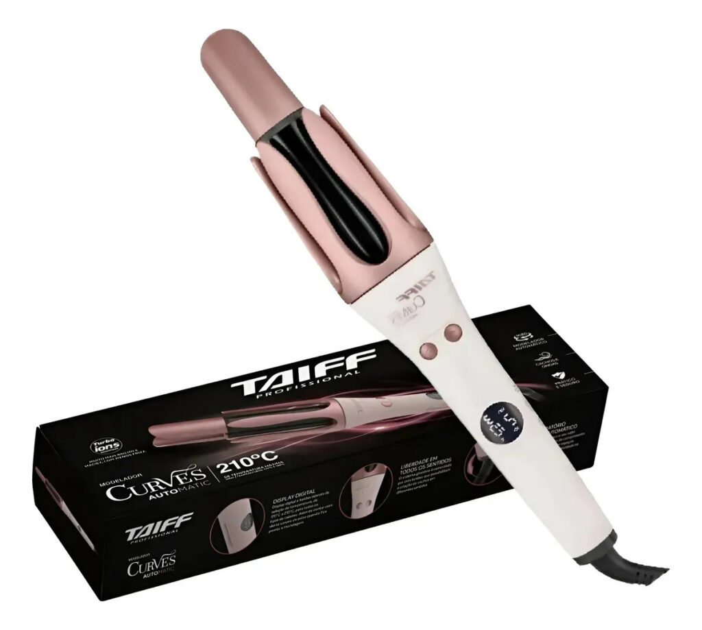 Modelador Taiff Automático Curves Rose Turbo Íons 210°c