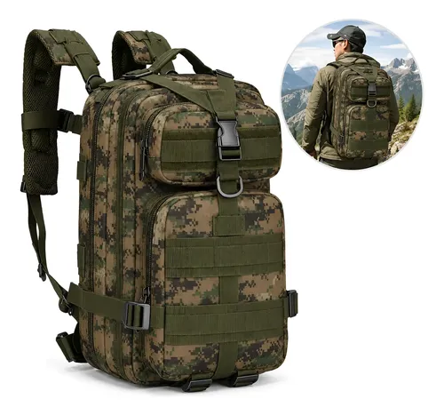 Mochila Tática Militar 30l Impermeável Reforçada Masculina