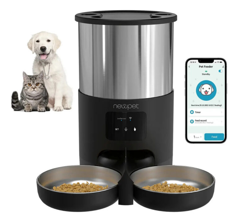 Comedouro WIFI Automático Newpet 5L Cães e Gatos TUYA APP