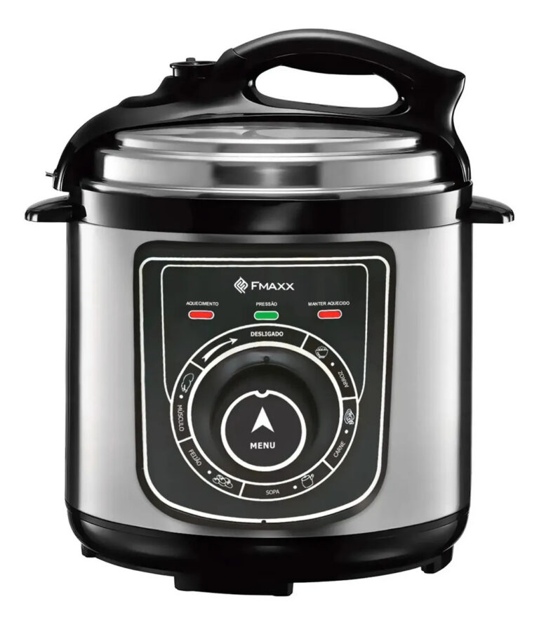 Panela De Pressão Elétrica Fmaxx Chef 4 Litros 800w Prateado 60hz