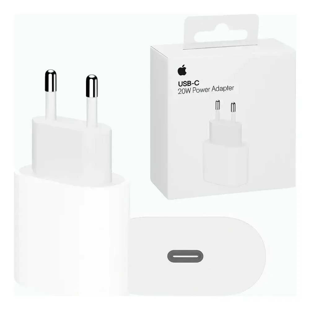 Carregador Fonte USB-C 20w para iPhone Apple Tipo-C Turbo Adaptador – Distribuidor Autorizado