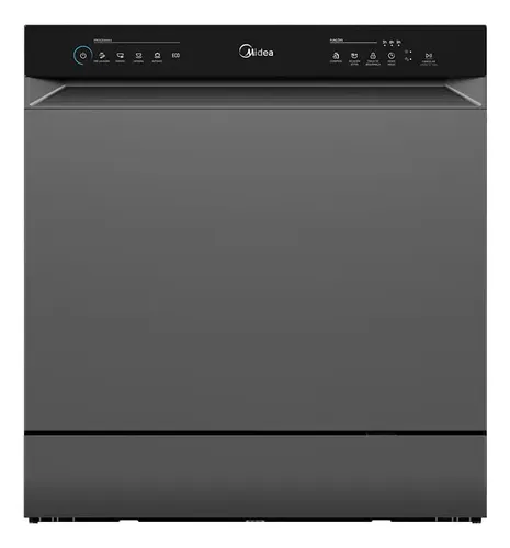 Lava Louças 8 Serviços Cinza Touch Plus Midea