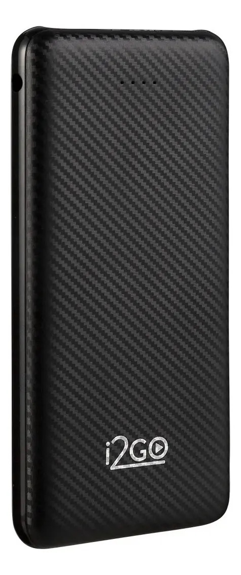 Carregador Portátil Power Bank I2go 10000mah Cor Preto