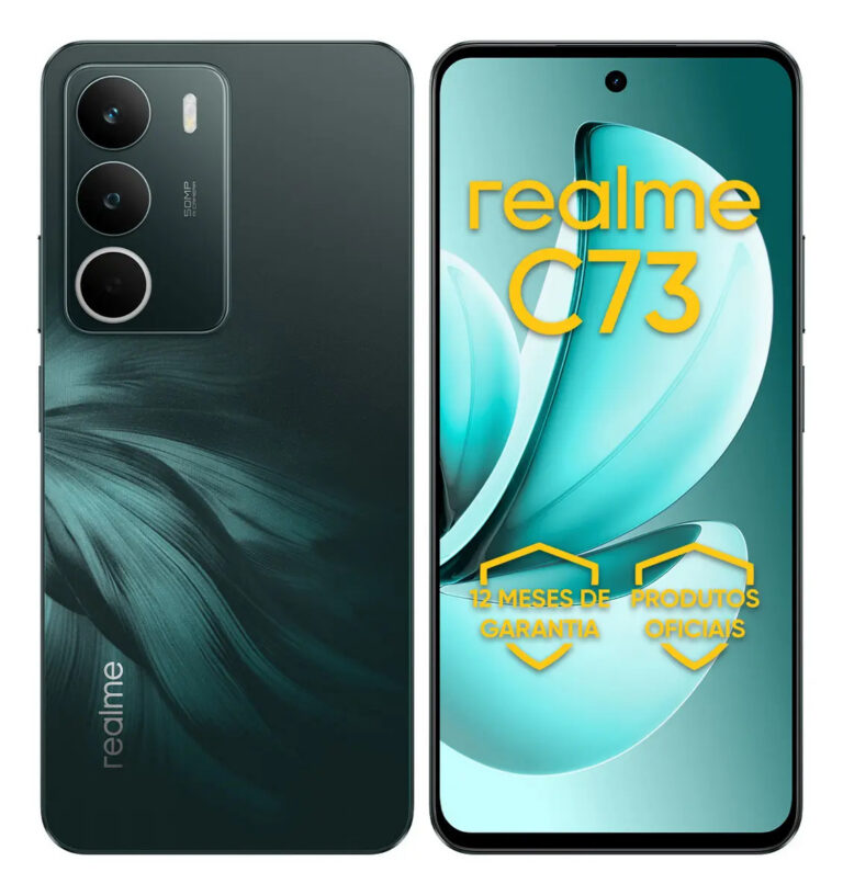 Celular Smartphone Realme C73 128gb 4gb Ram Dual Sim 120hz 6000mAh Verde