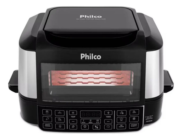 Fritadeira Elétrica Air Fryer Philco PAF12A Barbecue Digital 12L Preta – 220V