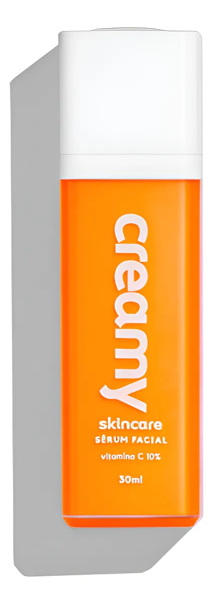 Creamy Skincare Vitamina C 30ml | Sérum Facial, Vitamina C 10%, Aumenta Firmeza da Pele, Previne Rugas Finas, Clareador de Manchas | Todos os Tipos de Pele