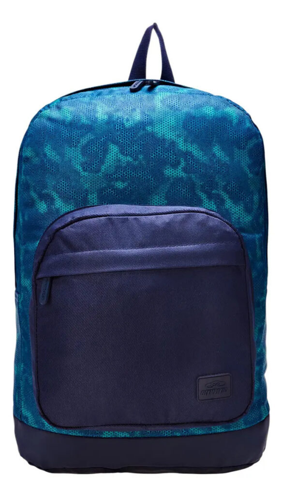 Mochila Masculina E Feminina Casual Shammy 2.0 Print Azul 19 Litros Olympikus