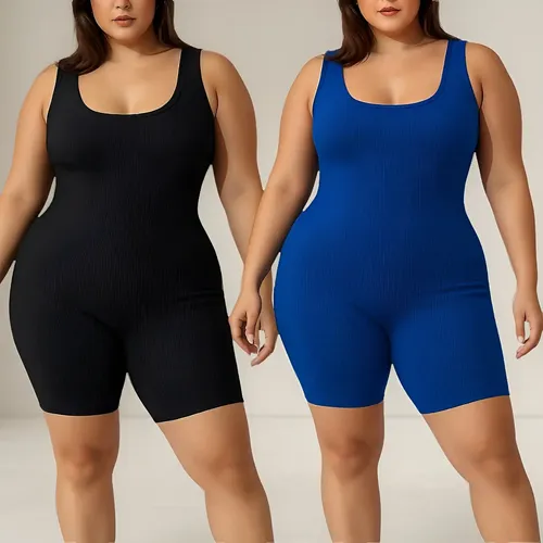 Kit 2 Macaquinhos Plus Size Femininos Ribana G Ao G3