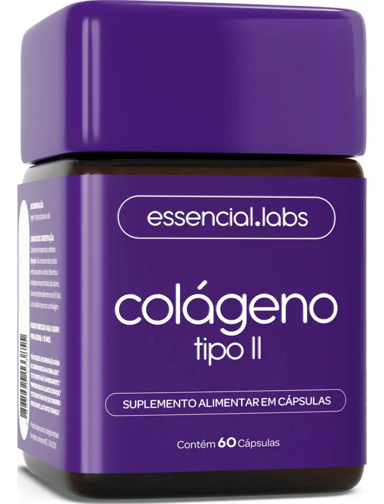 COLÁGENO TIPO 2 com 45mg – Fórmula Exclusiva para a Articulação com Máxima Concentração e Biodisponibilidade – 60 Cápsulas